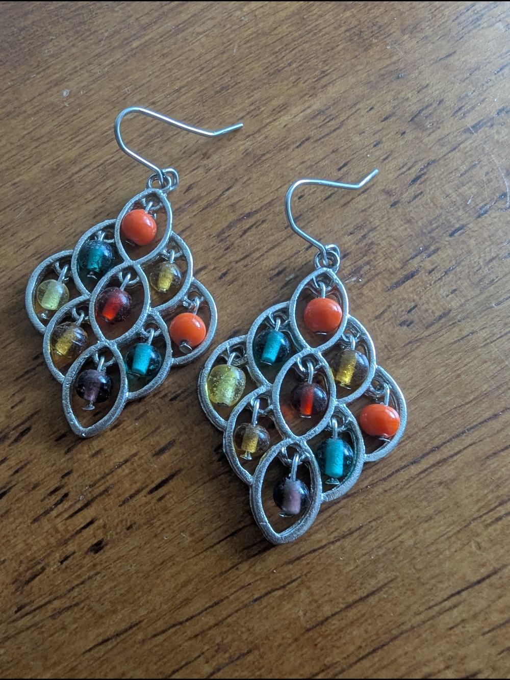 Multicolor Bead Dangle Earrings - Women's Jewelry